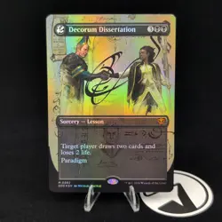 Decorum Dissertation Borderless *FOIL* (292) Secrets of Strixhaven SOS MTG [a] - Image 1