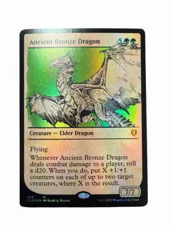 Ancient Bronze Dragon(Showcase) Commander Legends: Battle for Baldur's Gate Foil - Image 1