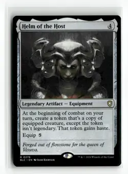 Helm of the Host Bloomburrow NM Rare #217 MTG Magic - Image 1