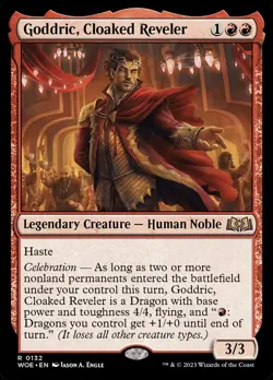 Goddric, Cloaked Reveler (132) Wilds of Eldraine WOE MTG Magic - Image 1