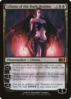 Liliana of the Dark Realms Magic 2014 LP MTG - Image 1