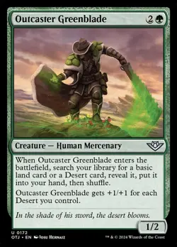 Outcaster Greenblade (172) Outlaws of Thunder Junction OTJ MTG Magic - Image 1