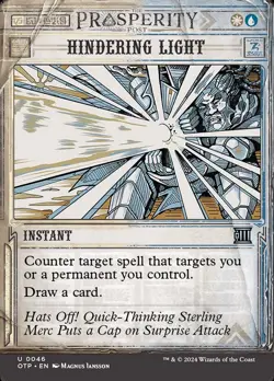 Hindering Light Foil (046) Prosperity Breaking News OTP MTG Magic - Image 1