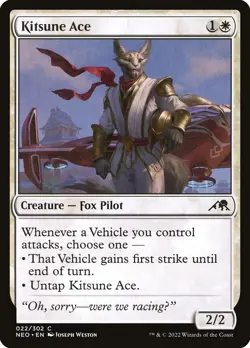 Kitsune Ace Foil (022) Kamigawa: Neon Dynasty NEO MTG Magic - Image 1