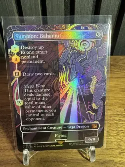 Summon: Bahamut (Borderless) Final Fantasy Foil - Image 1