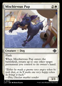 Mischievous Pup Foil (025) The Lost Caverns of Ixalan LCI MTG Magic - Image 1