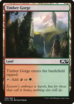 Timber Gorge Foil (258) Core Set 2019 M19 MTG Magic - Image 1