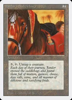 Jandor's Saddlebags (257) Revised Edition 3ED MTG Magic - Image 1