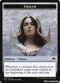 Emblem - Liliana, Defiant Necromancer [ORI - 13] - LP TCG MTG - Image 1
