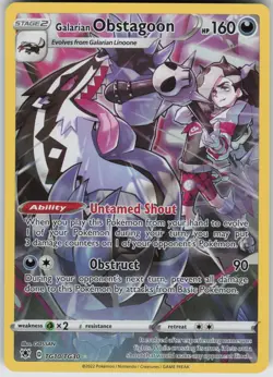 Galarian Obstagoon TG10/TG30 Holo Astral Radiance Trainer Gallery Pokemon NM - Image 3