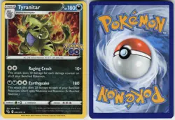 Tyranitar 043/078 Holo Rare Pokemon GO Pokemon Near Mint - Image 2