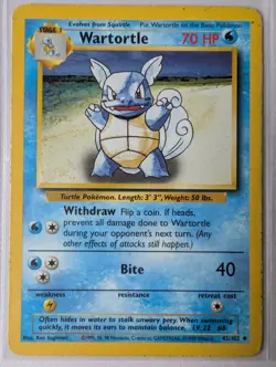 Pokemon WOTC Team Rocket & Base Set Eevee Vaporeon Squirtle Wartortle Bundle - Image 3