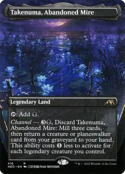 Takenuma, Abandoned Mire (#416) - Extended Art Kamigawa: Neon Dynasty NM MTG - Image 1