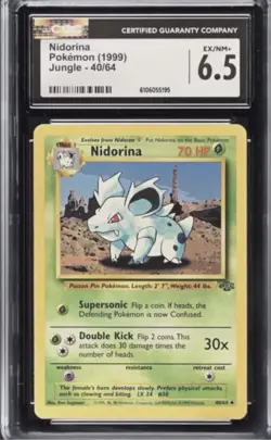 Pokemon Nidorina Jungle 40/64 CGC 6.5 Vintage - Image 1