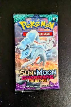 Pokemon Alolan Ninetales SM Guardians Rising Booster Pack New Unweighed 1 Pack - Image 1