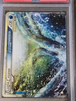 2010 POKEMON HEARTGOLD & SOULSILVER #113 LUGIA LEGEND-HOLO PSA 5 - TOP-HALF - Image 3