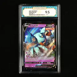 TQG 9.5 Mint+ 2021 Pokemon ENG Golurk V #SWSH-ES E 070/203 Holo V - Image 2