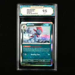 TQG 9.5 Mint+ 2023 Pokemon ENG Weavile #G PAL EN 134/193 R - Image 1