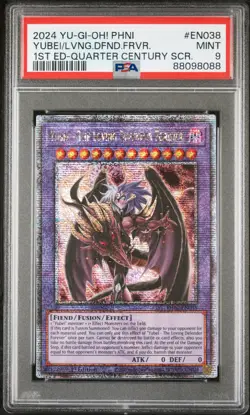 YUGIOH 1ST PHNI-EN090 YUBEL-THE LOVING DEFENDER FOREVER QCR PSA 9 MINT #88098088 - Image 1