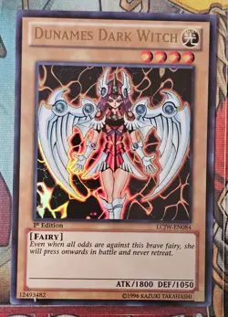 Yu-Gi-Oh! TCG Dunames Dark Witch LCJW-EN084 1st Edition Ultra Rare - Image 1