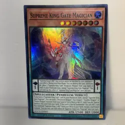 Supreme King Gate Magician AGOV-EN001 Super Rare 1st Edition NM Yugioh TCG - Image 1