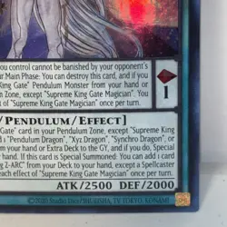 Supreme King Gate Magician AGOV-EN001 Super Rare 1st Edition NM Yugioh TCG - Image 4
