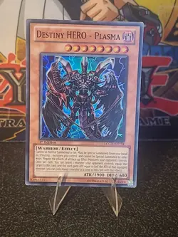 Yu-Gi-Oh! Destiny Hero Plasma LCGX-EN134 1st Edition Super Rare - Image 2