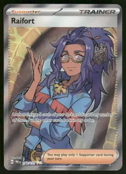 Pokemon Cards Raifort 142/131 Prismatic Evolutions Ultra Rare NM - Image 1
