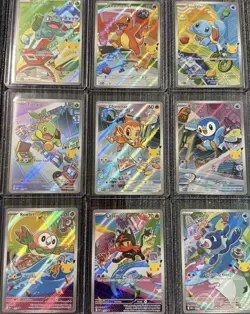 Pokemon 2026 First Partner Illustration Collection Series 1 Promos Set 9 Cards - Image 1