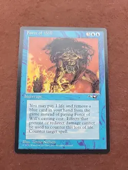 Force of Will Alliances - NM/LP Magic the Gathering 1996 - Image 1