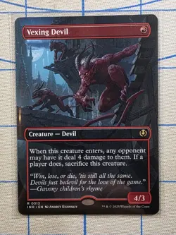 Vexing Devil (Borderless) 0313 - Innistrad Remastered - MTG Card - Image 1