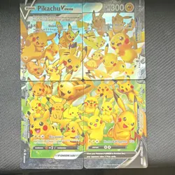 Pikachu V-UNION Promo SWSH139 4-Card Set Holo English 2021 - Image 1