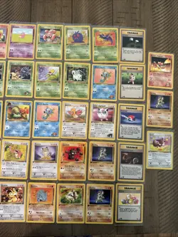 Vintage 1999 WOTC Pokemon 1st Edition Non Holo Set Of 33 Cards LP - Image 3