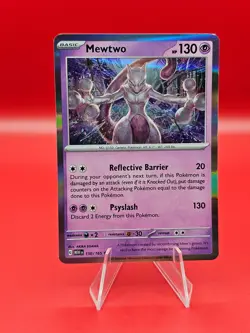 Pokemon TCG: Mewtwo 150/165 Scarlet & Violet 151 Holo Rare Near Mint Card - Image 1
