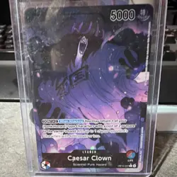 Bandai One Piece Card Game Caesar Clown OP10-002 Leader L Alt Art Foil ENG 5000 - Image 1