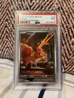 Pokemon TCG Vulpix Illustration Rare Card #138/132 Mega Evolutions - Image 1
