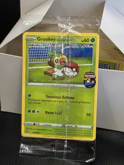Grookey on the Ball Pokemon Futsal Promo Card Brand New Sealed - Image 1
