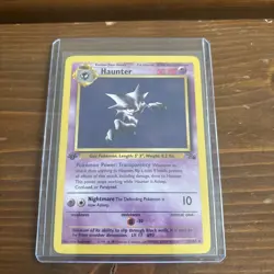 Pokemon Card Haunter 1st Edition 21/62 Fossil Set Rare WOTC NM - Image 1