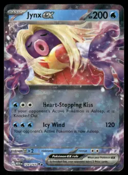 Pokemon Cards Jynx ex 124/165 151 Double Rare NM *2 - Image 1