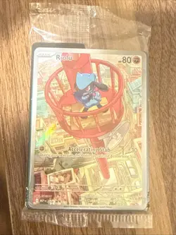 SEALED Pokemon TCG Riolu Black Star Promo #010 Full Art Holo Illustration Card - Image 1