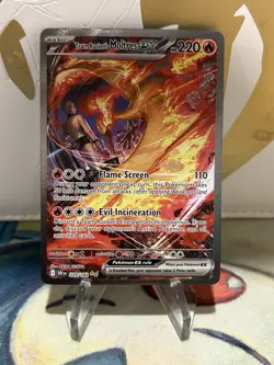 Team Rocket’s Moltres ex 229/182 Special Illustration Rare DRI Pokemon Card NM - Image 1