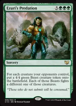 1x Ezuri's Predation Heavy Play MTG Magic - Kid Icarus - - Image 1