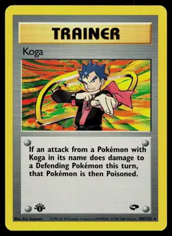 Pokemon Card - Koga Gym Challenge 106/132 1st Edition Rare - Image 1