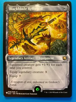 MTG 1x Blackblade Reforged # 8 The List - Gideon Signature Spellbook Magic x1 NM - Image 1