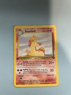 Rapidash 44/64 Jungle Uncommon Regular 70 HP Pokemon TCG Card 1st Edition - Image 1
