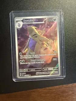 Pokemon TCG Tyranitar Scarlet & Violet Paldea Evolved Holo Card 222/193 - Image 1