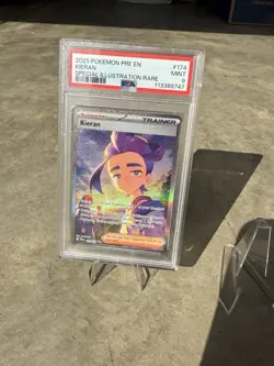 Pokemon Prismatic Evolutions Kieran Sir 174/131 PSA 9 - Image 1