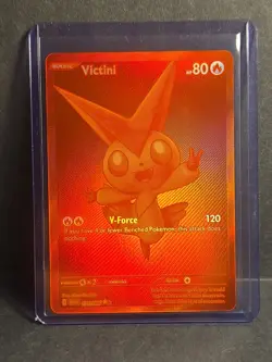 Pokemon Black Bolt Victini 171/086 Red Foil Near Mint Condition - Image 1