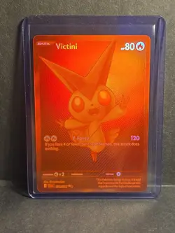 Pokemon Black Bolt Victini 171/086 Red Foil Near Mint Condition - Image 5