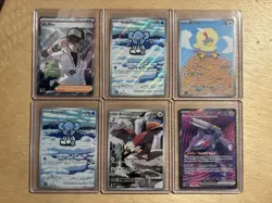 Lot Of 6 - Pokemon TCG 2025 Black Bolt Illustration Rare Assortment - Image 1